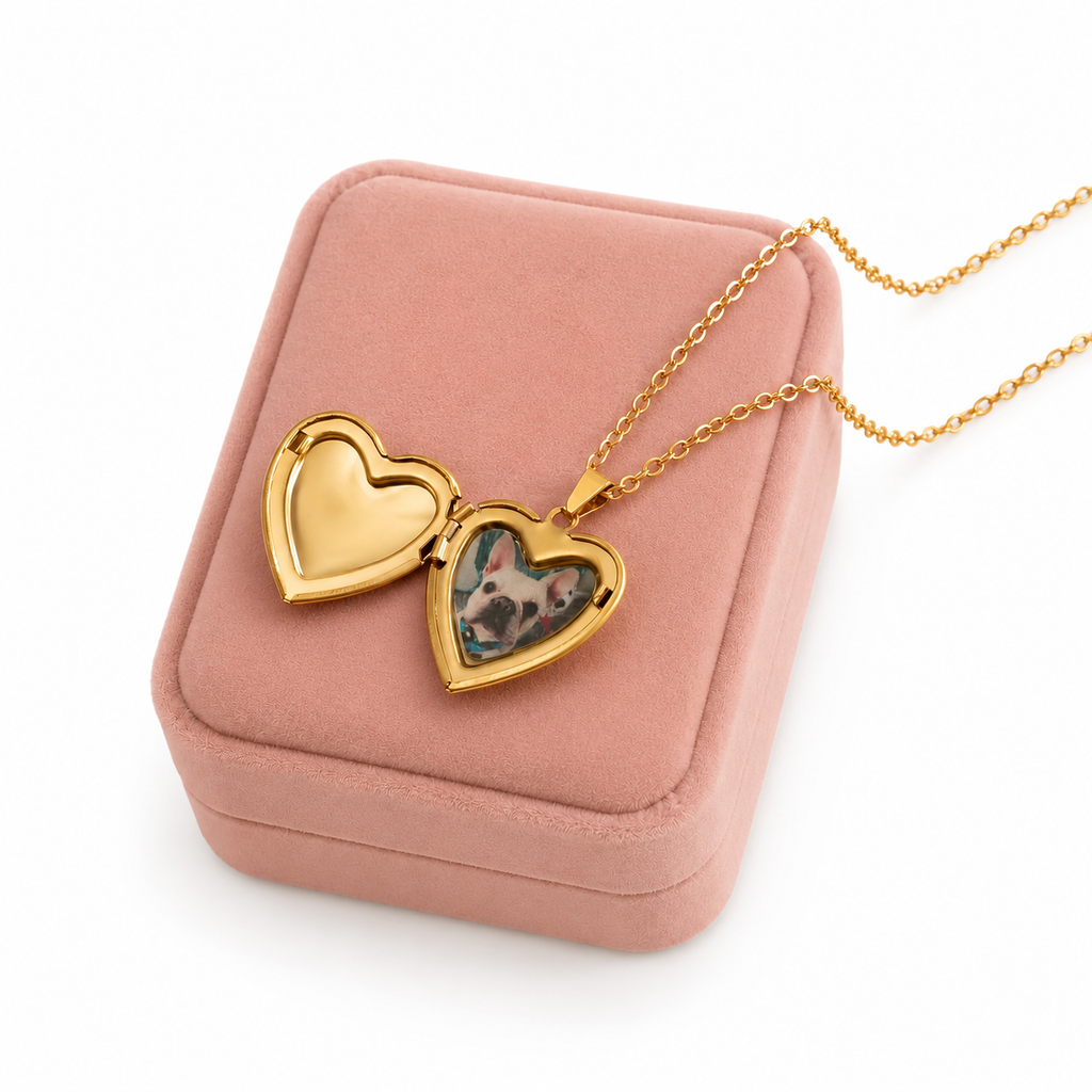 Hidden Memory heart Necklace