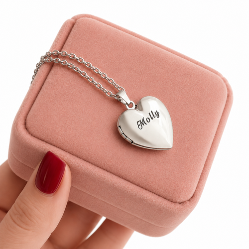 Hidden Memory heart Necklace
