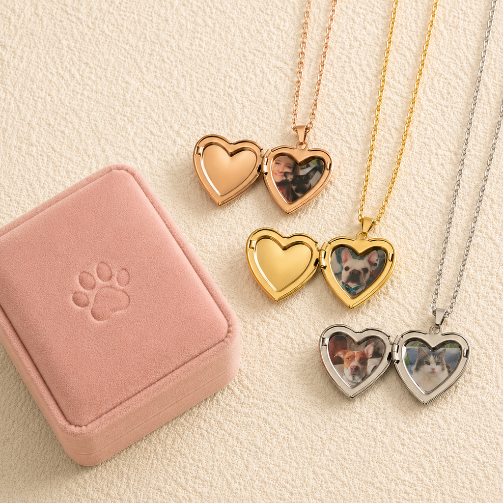 Hidden Memory heart Necklace