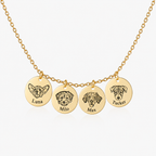 Quartet Portrait Necklace