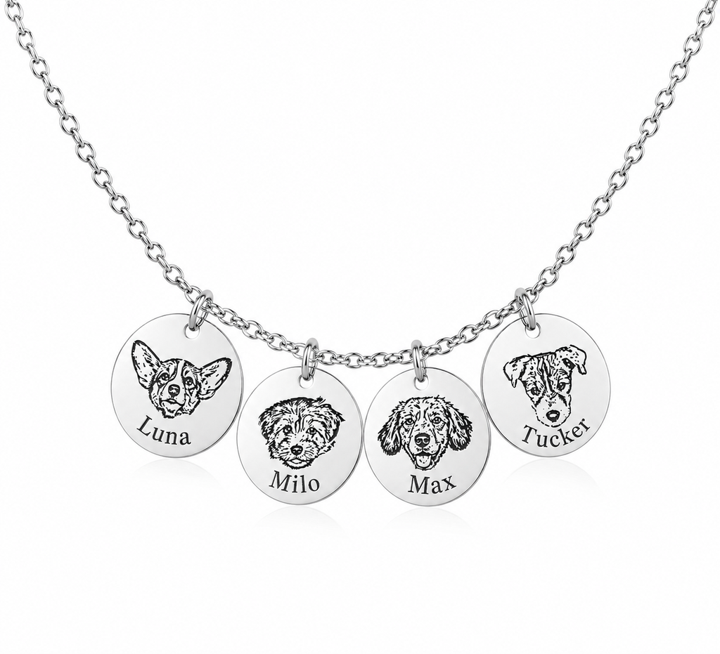 Quartet Portrait Necklace
