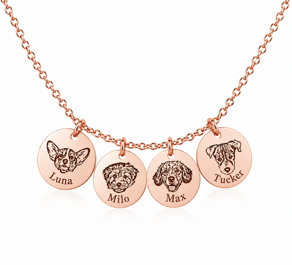 Quartet Portrait Necklace