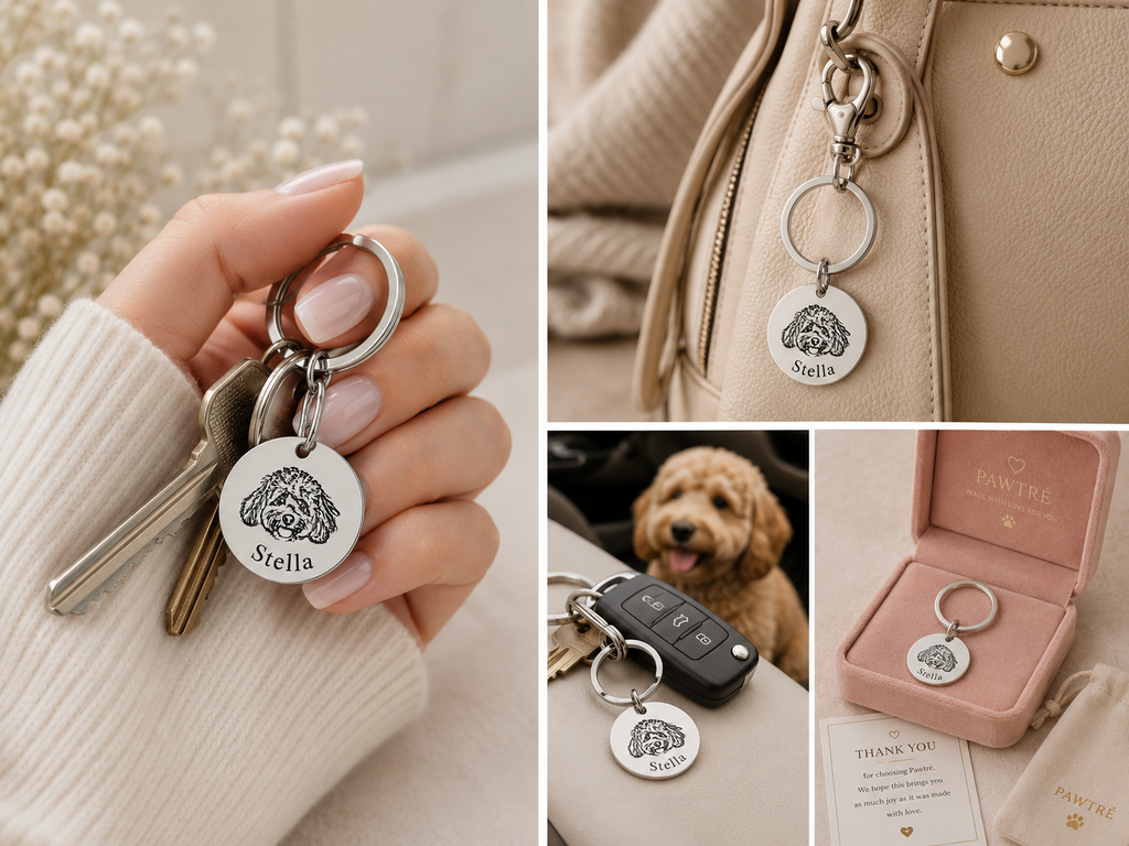Pawtré Signature Portrait Keychain