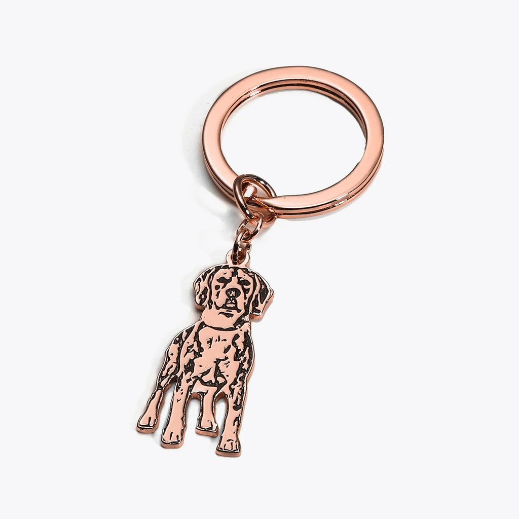 Personalized Pet Silhouette Keychain