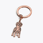Personalized Pet Silhouette Keychain