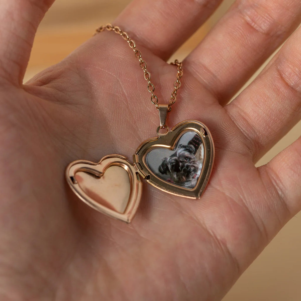 Hidden Memory heart Necklace