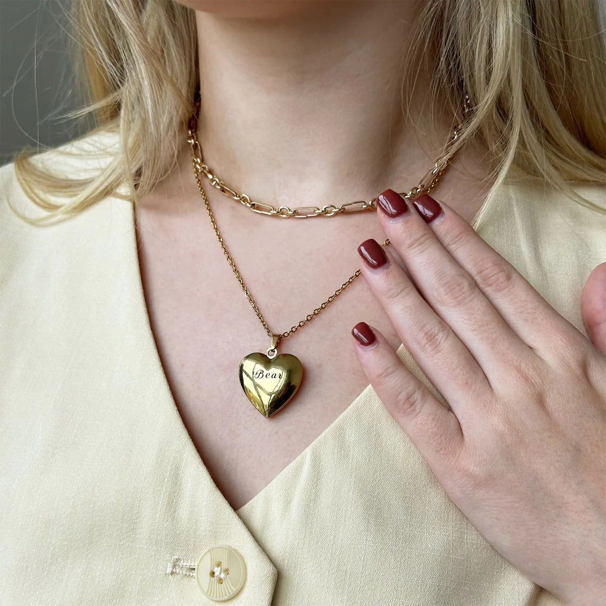 Hidden Memory heart Necklace