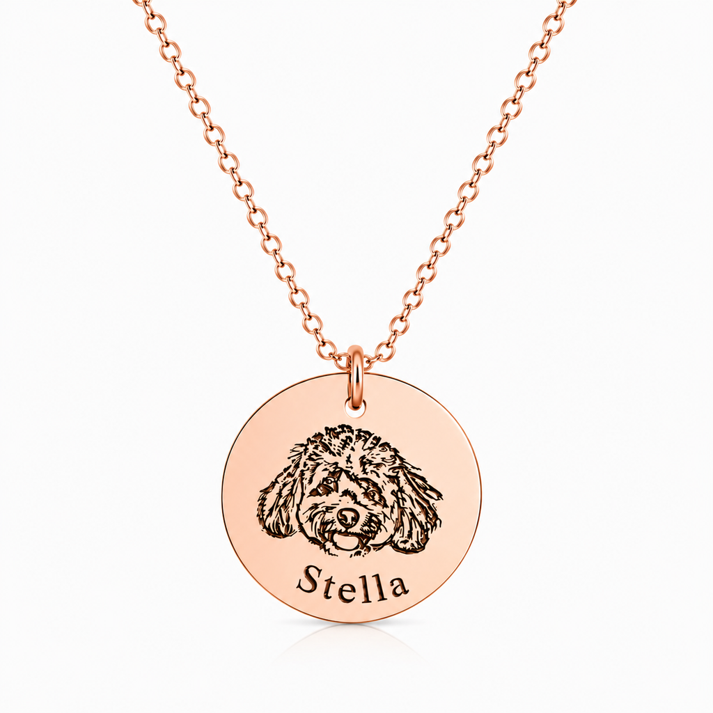 Pawtré Signature Portrait Necklace