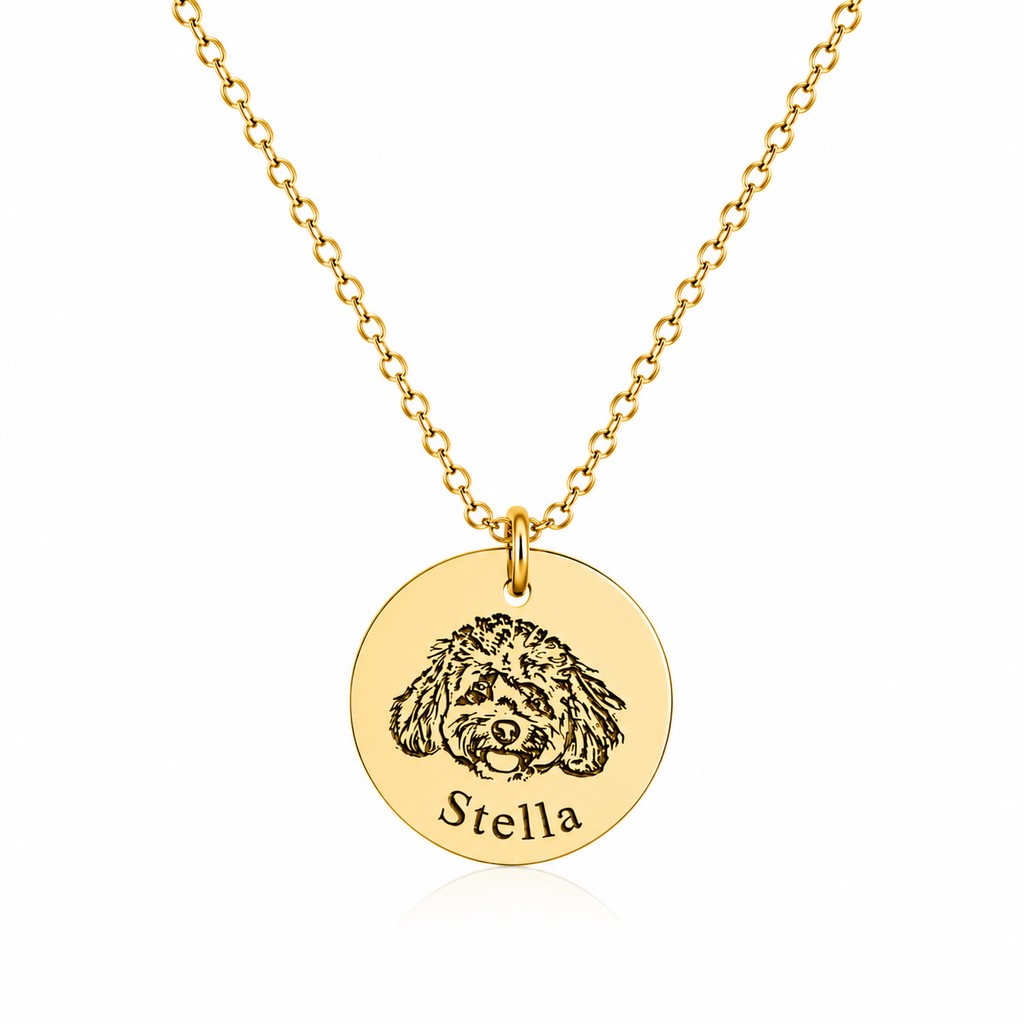 Pawtré Signature Portrait Necklace