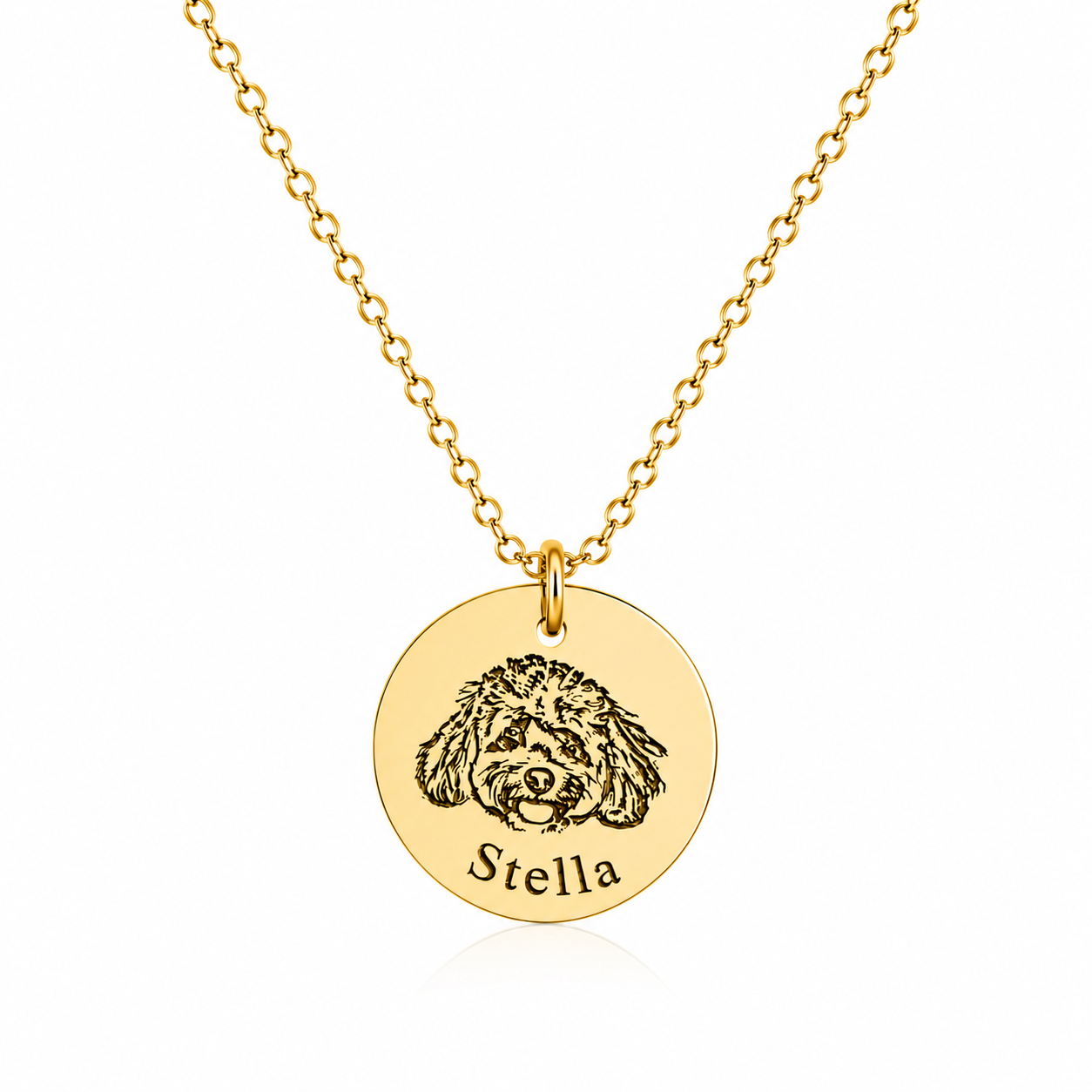 Pawtré Signature Portrait Necklace