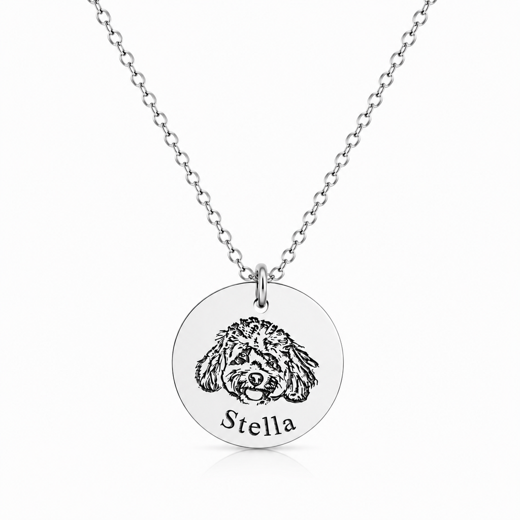 Pawtré Signature Portrait Necklace