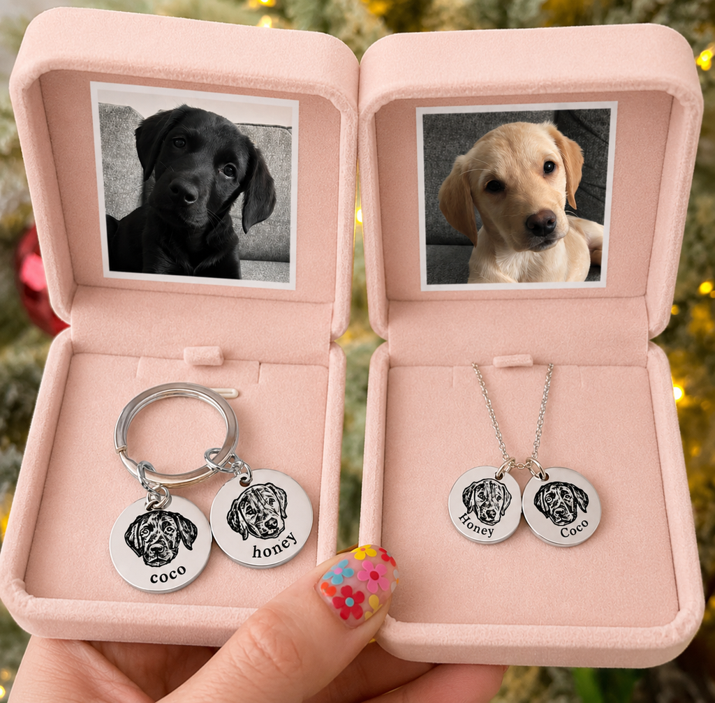 Duo Portrait Necklace